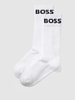 BOSS Socken mit Label-Print im 2er-Pack Weiss