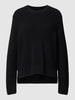 Marc O'Polo Denim Gebreide pullover met zijsplitten Zwart