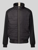 Christian Berg Men Steppjacke mit Stehkragen Black