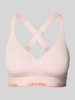 Calvin Klein Underwear Beha met elastische band met logo Lichtroze