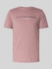 Lindbergh T-Shirt mit Label-Print Mauve