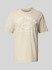 Tom Tailor Regular Fit T-Shirt aus reiner Baumwolle Sand