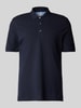 Brax Regular Fit Poloshirt mit Label-Print Modell 'Pete' Marine