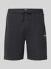 BOSS Shorts mit Label-Stitching Modell 'WAFFLE' Black