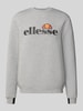 Ellesse Sweatshirt mit Label-Print Modell 'CORVARO' Hellgrau