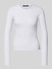 Vero Moda Slim Fit Langarmshirt mit Baumwoll-Anteil Modell 'CHLOE' Hellgrau Melange