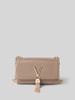 VALENTINO BAGS Handtas met labelapplicatie, model 'DIVINA' Taupe