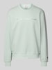 CHAMPION Sweatshirt mit Label-Stitching Hellblau