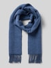 Fraas Szal z frędzlami Jeansowy niebieski