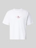 JACK & JONES damski t-shirt o kroju regular fit z obniżoną linią ramion Biały