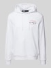 Karl Lagerfeld Hoodie mit Label-Print Weiss