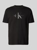 Calvin Klein Jeans T-Shirt mit Label-Print Black