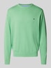 Fynch-Hatton Gebreide pullover met ronde hals Lichtgroen