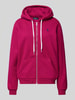 Polo Ralph Lauren Sweatjack met logostitching Fuchsia