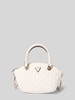 Guess Handtas met doorgestikte naden, model 'GIULLY' Offwhite