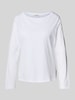 Marc O'Polo Longsleeve aus Baumwolle mit Logo-Detail Weiss