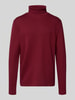 HECHTER PARIS Sweatshirt met col en logoprint Bordeaux