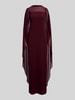 Lauren Ralph Lauren Fließendes Abendkleid mit Cape-Detail Bordeaux