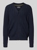 Fynch-Hatton Strickjacke mit Knopfleiste Marine