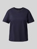 Stefanel T-shirt met ronde hals Marineblauw