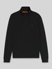 BOSS Orange Regular fit sweatshirt van puur katoen, model 'ZETRUST' Zwart