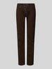 Buena Vista Slim fit jeans met knoopsluiting, model 'Malibu' Donkerbruin