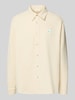 American Vintage Regular fit vrijetijdsoverhemd met labelpatch, model 'AFAZ' Beige