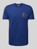 Versace Jeans Couture T-Shirt mit Label-Print Marine