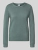 VILA Strickpullover aus Viskose-Mix Petrol
