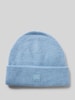 Marc O'Polo Denim Beanie mit Label-Detail Bleu