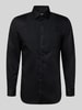 Jake*s Slim Fit Businesshemd aus Baumwolle Black