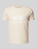 Alpha Industries T-shirt z nadrukiem z logo Złamany biały