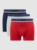 Schiesser Trunks mit Stretch-Anteil im 3er-Pack Rot