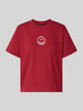 VERO MODA boxy fit T-shirt van zuiver katoen model 'SARA' Rood