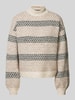 Vero Moda Regular Fit Strickpullover mit Wolle Modell 'TRIXIE' Beige