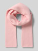 Christian Berg Woman Grof gebreide sjaal in rechthoekig model Lichtroze