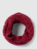 Seeberger Loop-Schal mit Zopfmuster Pink
