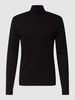 MCNEAL Longsleeve mit geripptem Rollkragen Schwarz