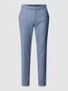 JOOP! Collection Spodnie do garnituru o kroju extra slim fit z fakturowanym wzorem model ‘Gun’ Jasnoniebieski