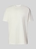 ARMANI EXCHANGE T-shirt met geribde ronde hals Wit