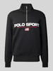 Polo Sport Sweatshirt mit Troyer-Kragen Black