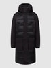 Strellson Mantel mit Label-Details Schwarz