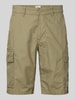 camel active Regular fit bermuda met cargozakken Kaki