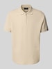 MCNEAL Poloshirt mit kurzem Reißverschluss Beige