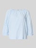 s.Oliver RED LABEL Relaxed Fit Bluse aus Baumwoll-Viskose-Mix Hellblau