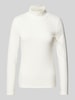 Tom Tailor Regular Fit Langarmshirt mit Baumwolle Offwhite