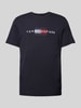 Tommy Hilfiger T-Shirt mit Label-Print Marine