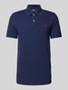 Polo Ralph Lauren Tailored Fit Poloshirt mit Logo-Stitching Marine