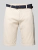 Tom Tailor Slim Fit Bermudas aus Baumwoll-Elasthan-Mix Beige