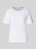 Jake*s Casual T-Shirt aus reiner Baumwolle Weiss